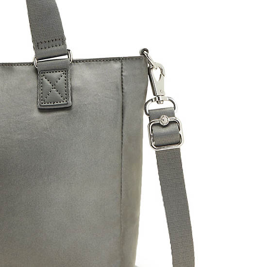 Kipling Venla Metallic Tote Veske Grå | NO 1741NW